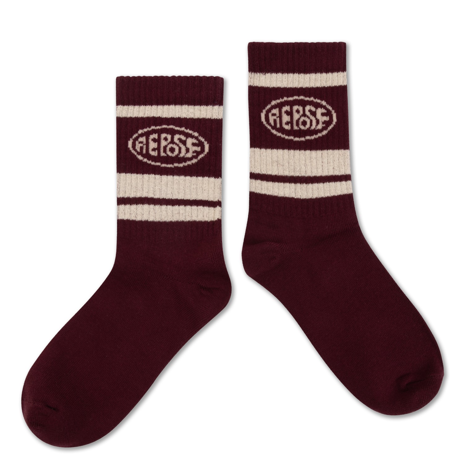 Sporty Sock Royal Burgundy Logo