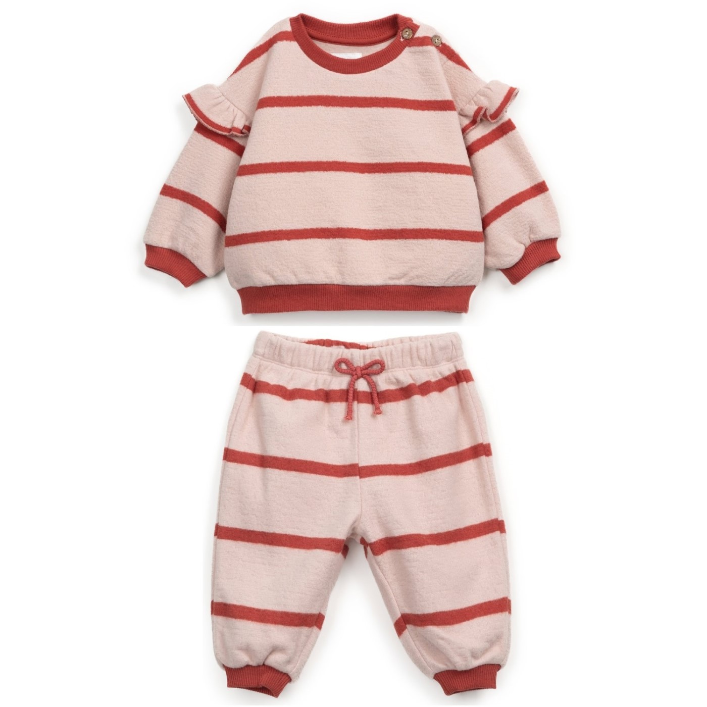 Striped Jersey Sweater & Trousers