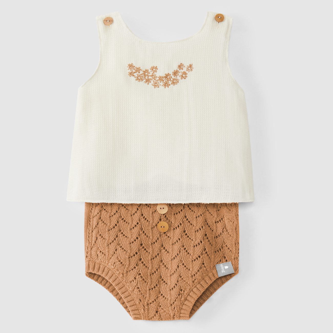 Knit Top & Bloomers Set