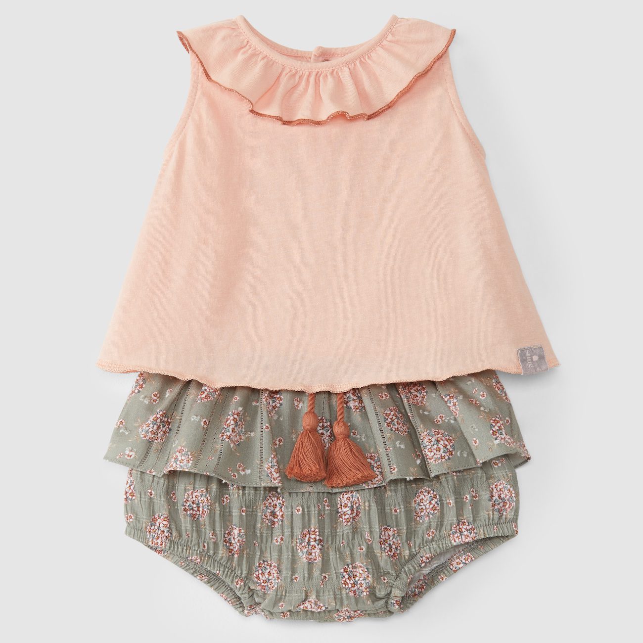Floral Fabric Shorts & Top Set