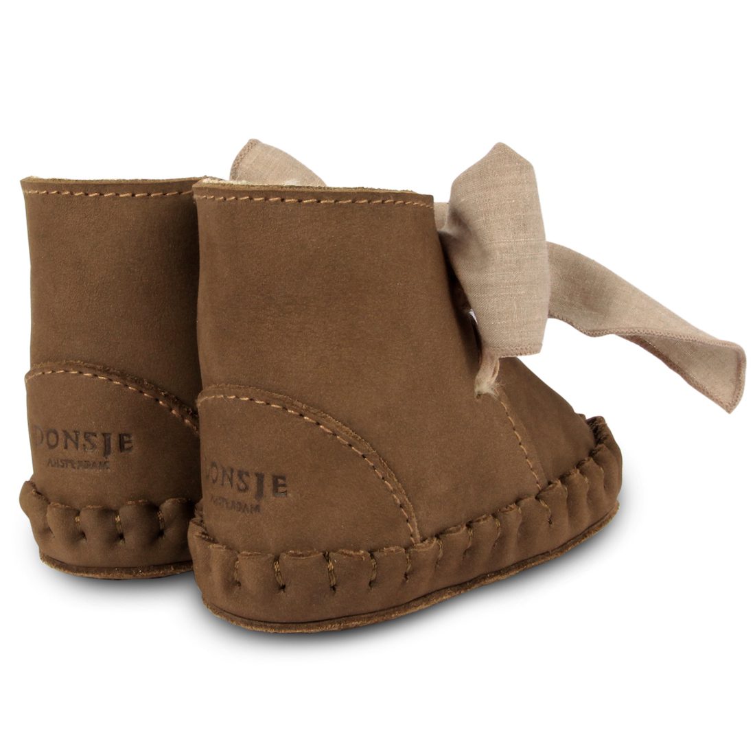 Pina Organza Lining | Hazelnut Nubuck + Mocha Cotton