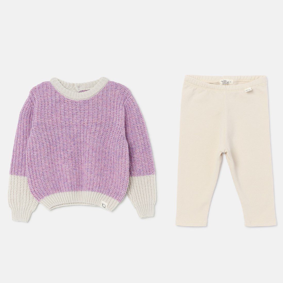 Color Block Tricot Sweater & Soft Touch Leggings