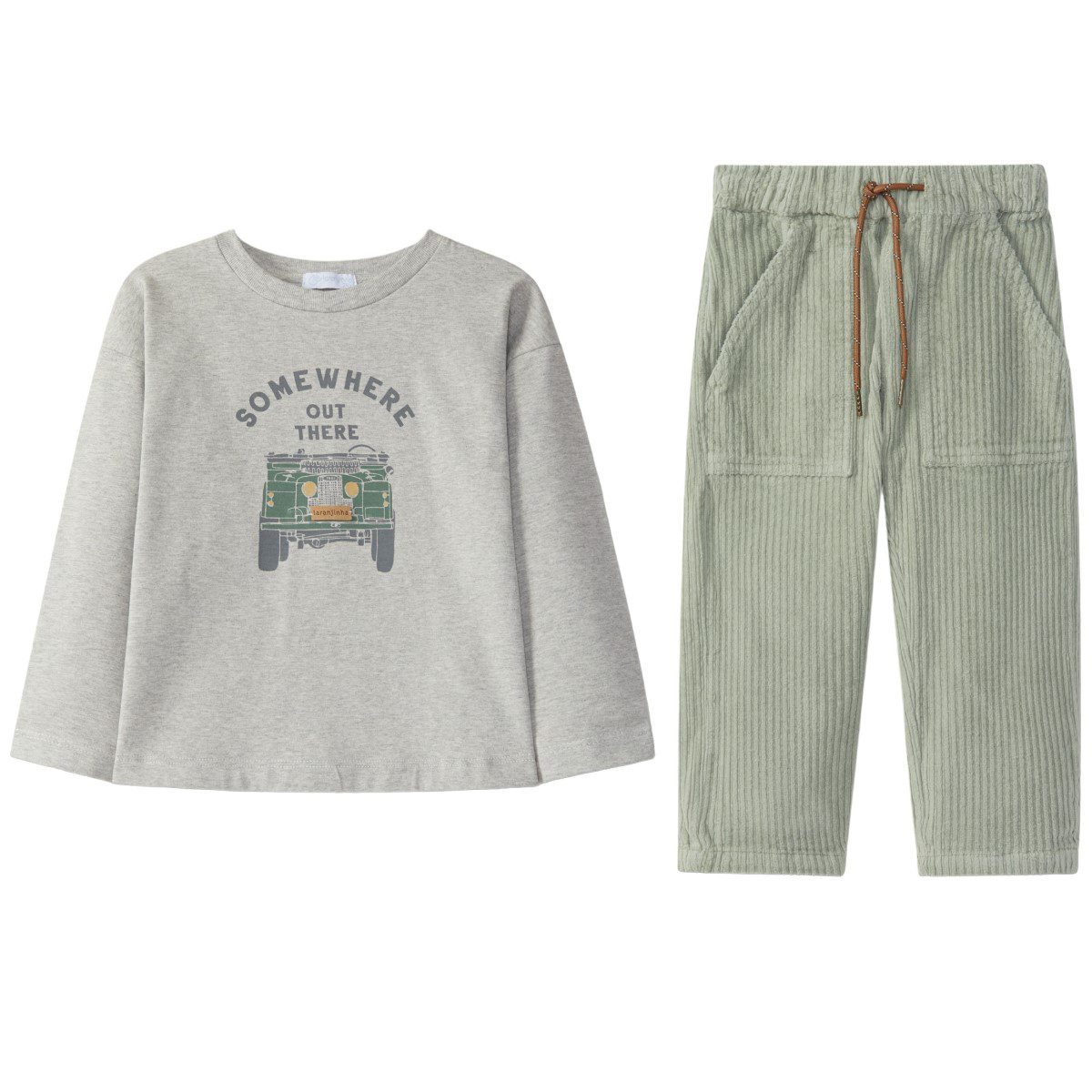 Somewhere Out There' L/ S & Corduroy Pants