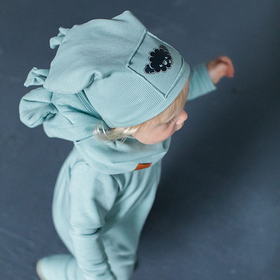 Eared Beanie | Powdered Mint