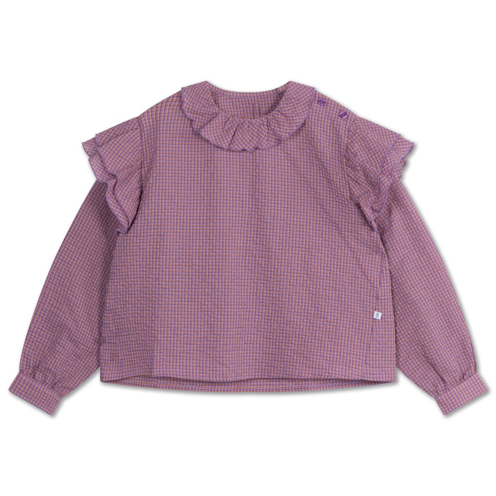 Ava Blouse | Multi Mauve Check