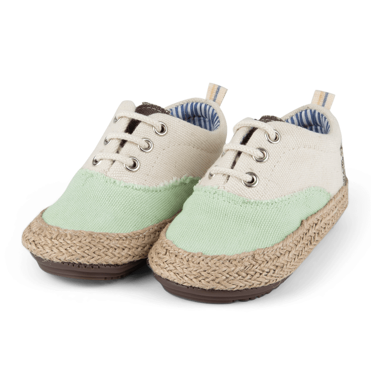 Eco Derby Shoes | Anis/Cream