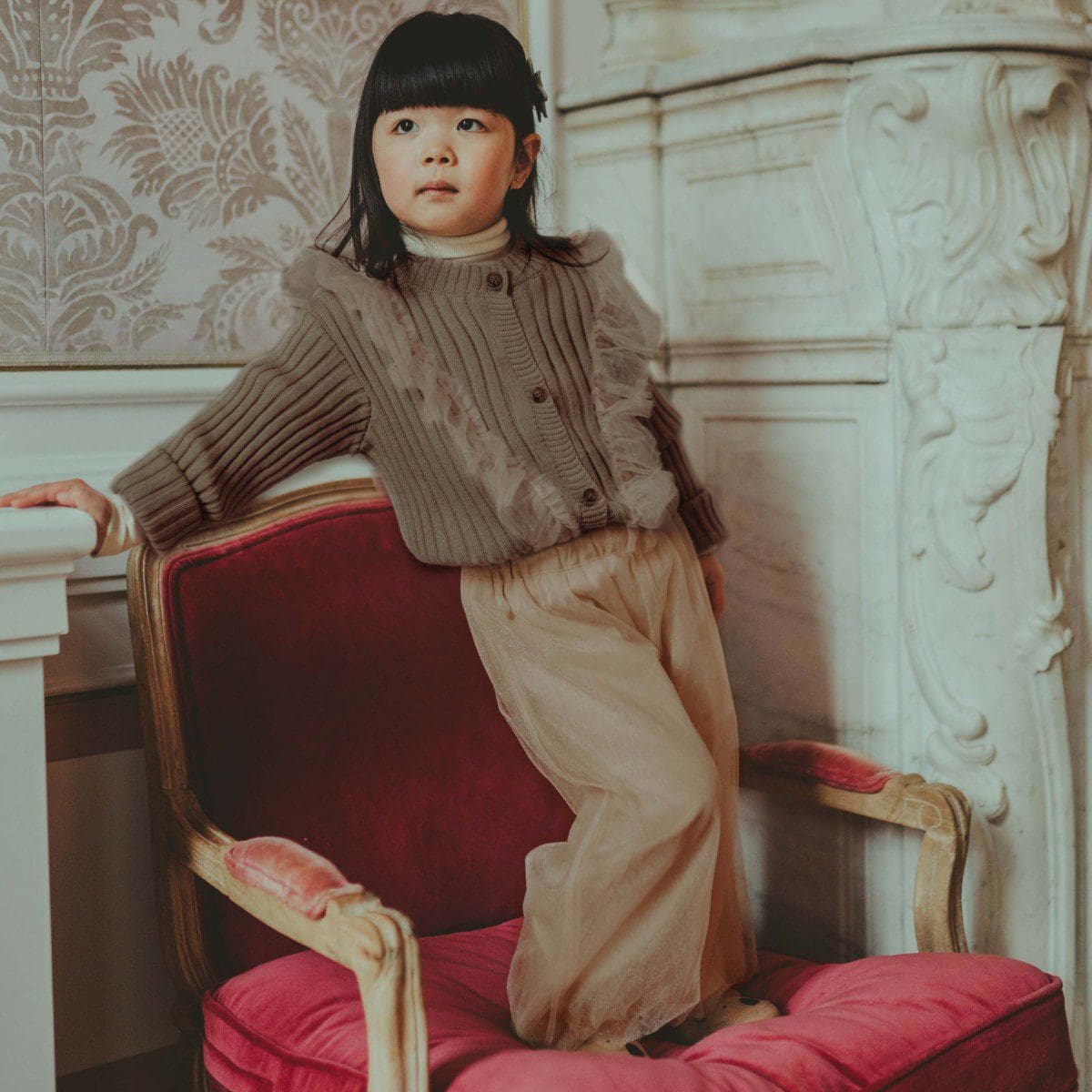 Darine Cardigan | Lavender Brown