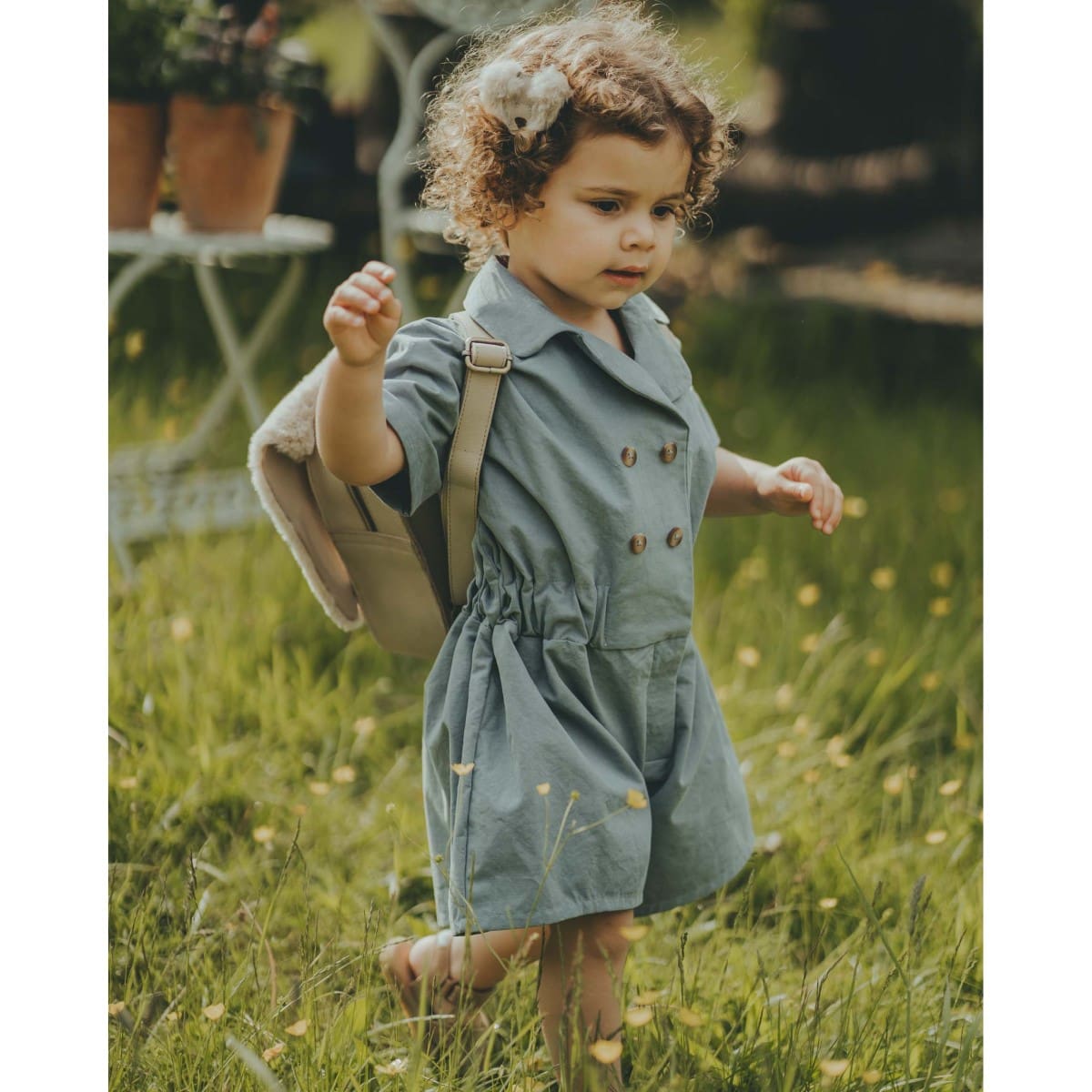 Hazel Playsuit | Foggy Blue