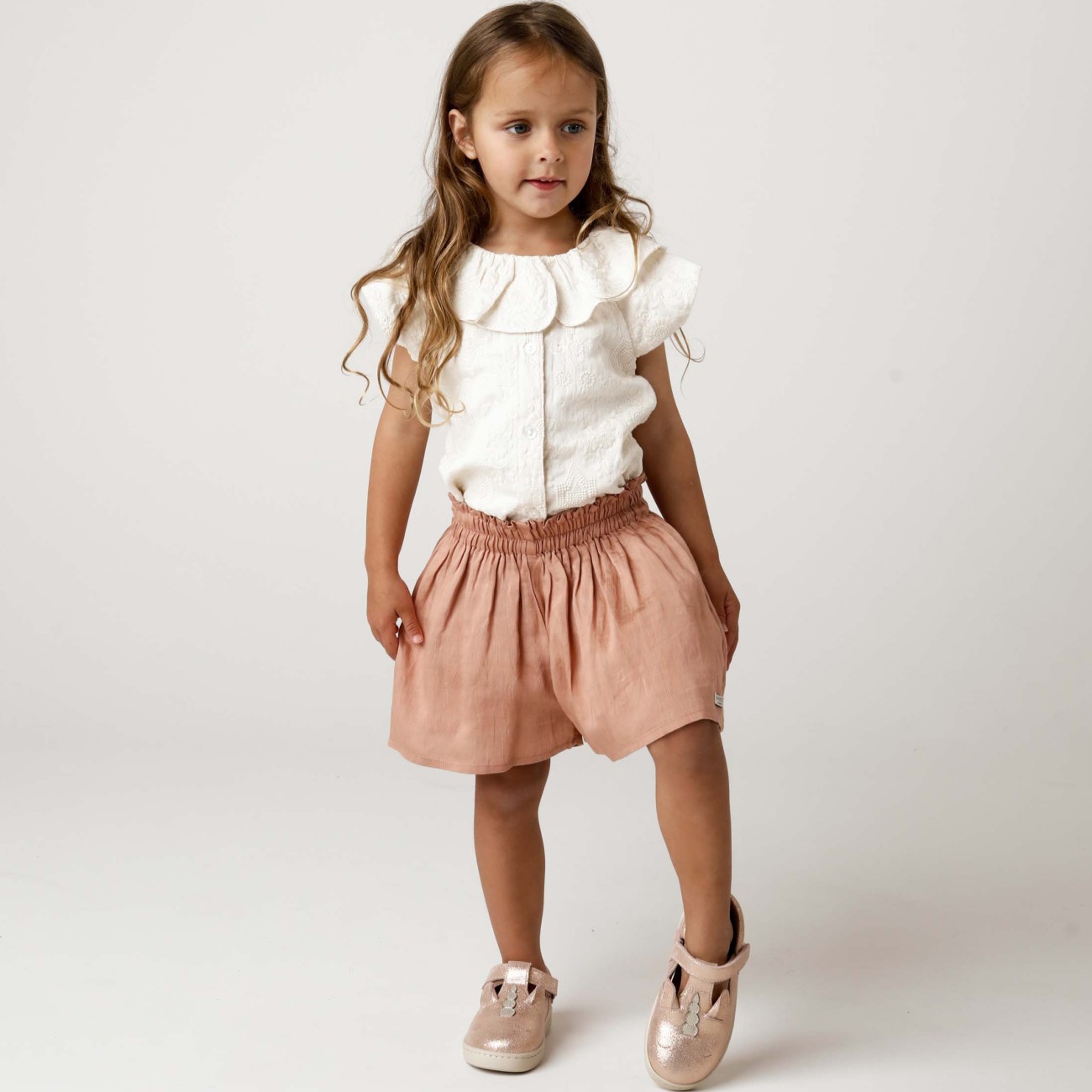 Jorin Linen Shorts Purple Violet