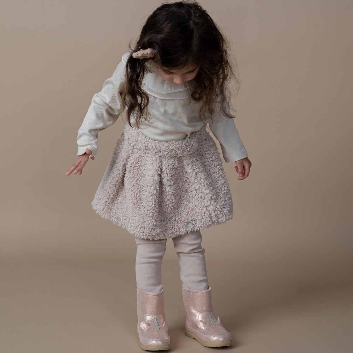 Isabelle Skirt Soft Taupe Teddy