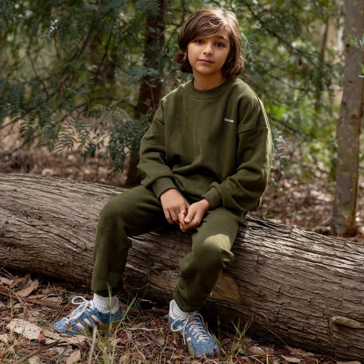 Woodie 3D Logo Tracksuit Olive