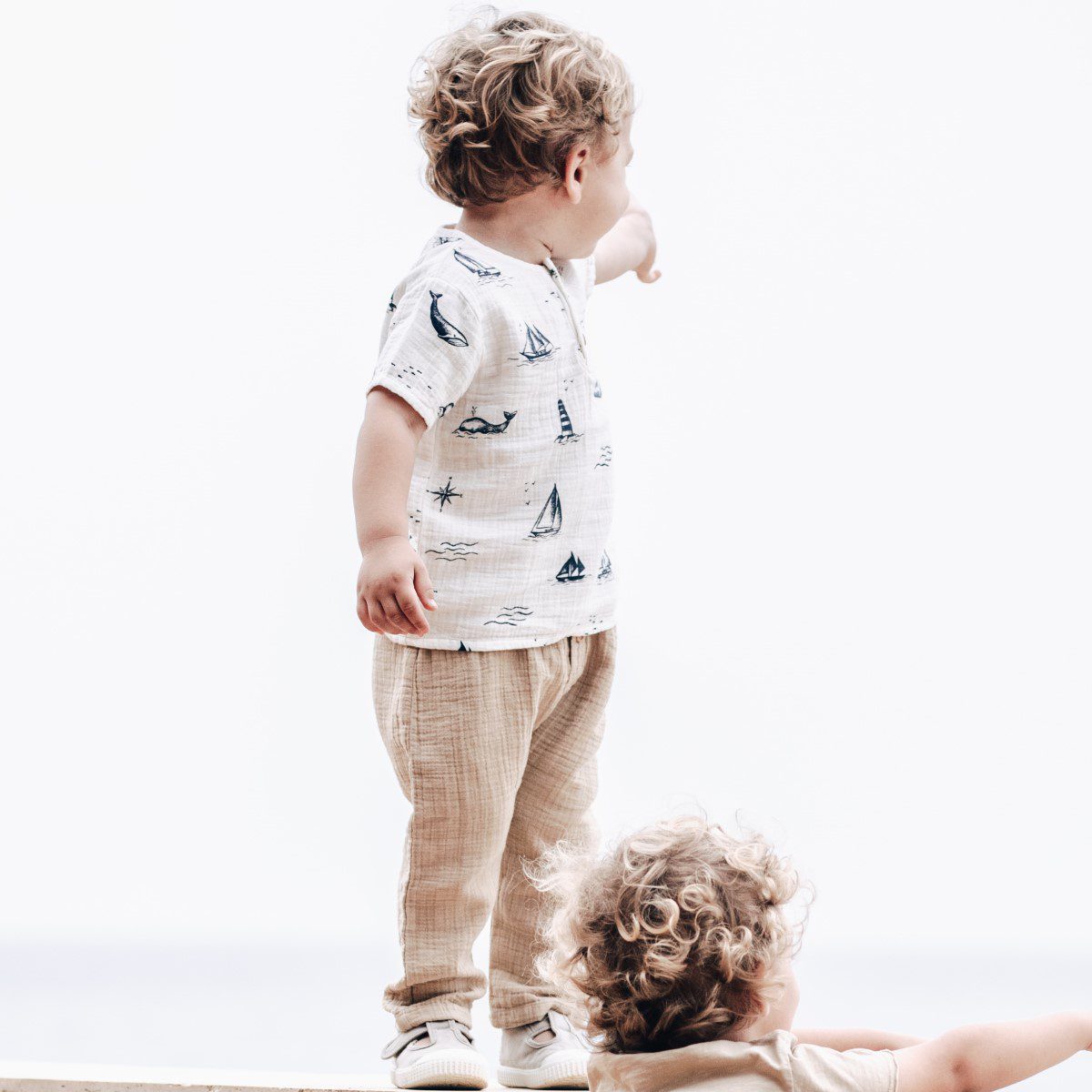 Marine T-Shirt & Blanes Pants | Ecru/Sand