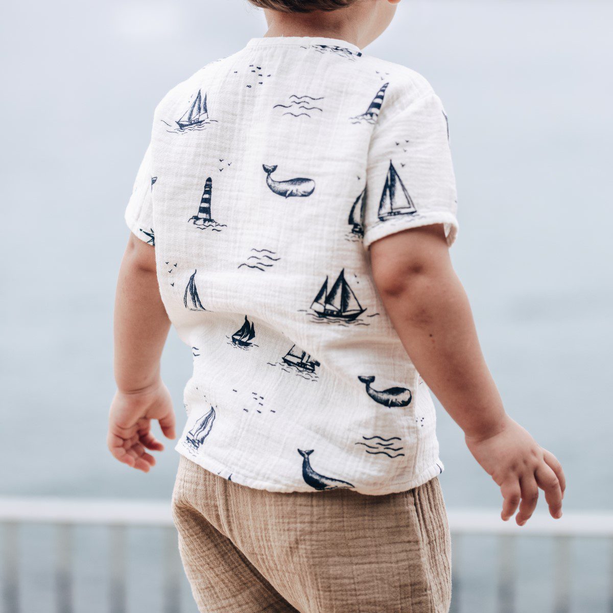 Marine T-Shirt & Blanes Pants | Ecru/Sand