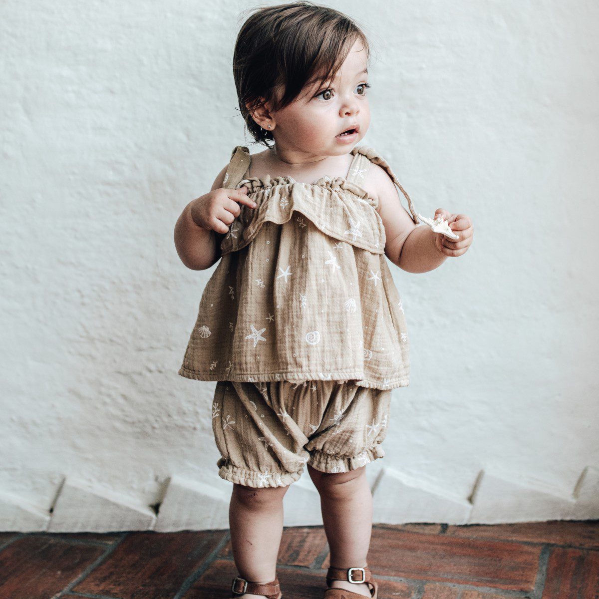 Ocean Blouse & Bloomer | Sand
