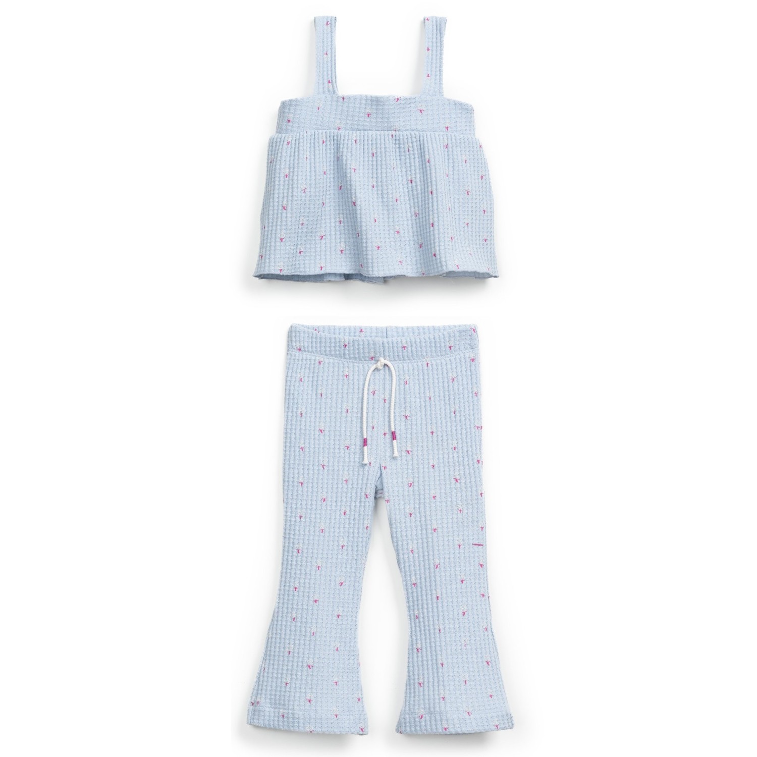 Strappy Top & Trousers W/ Print Set