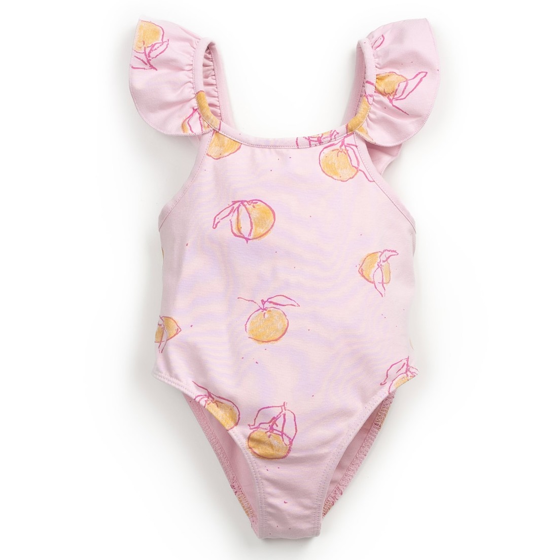 Swimsuit W/ Orange Print