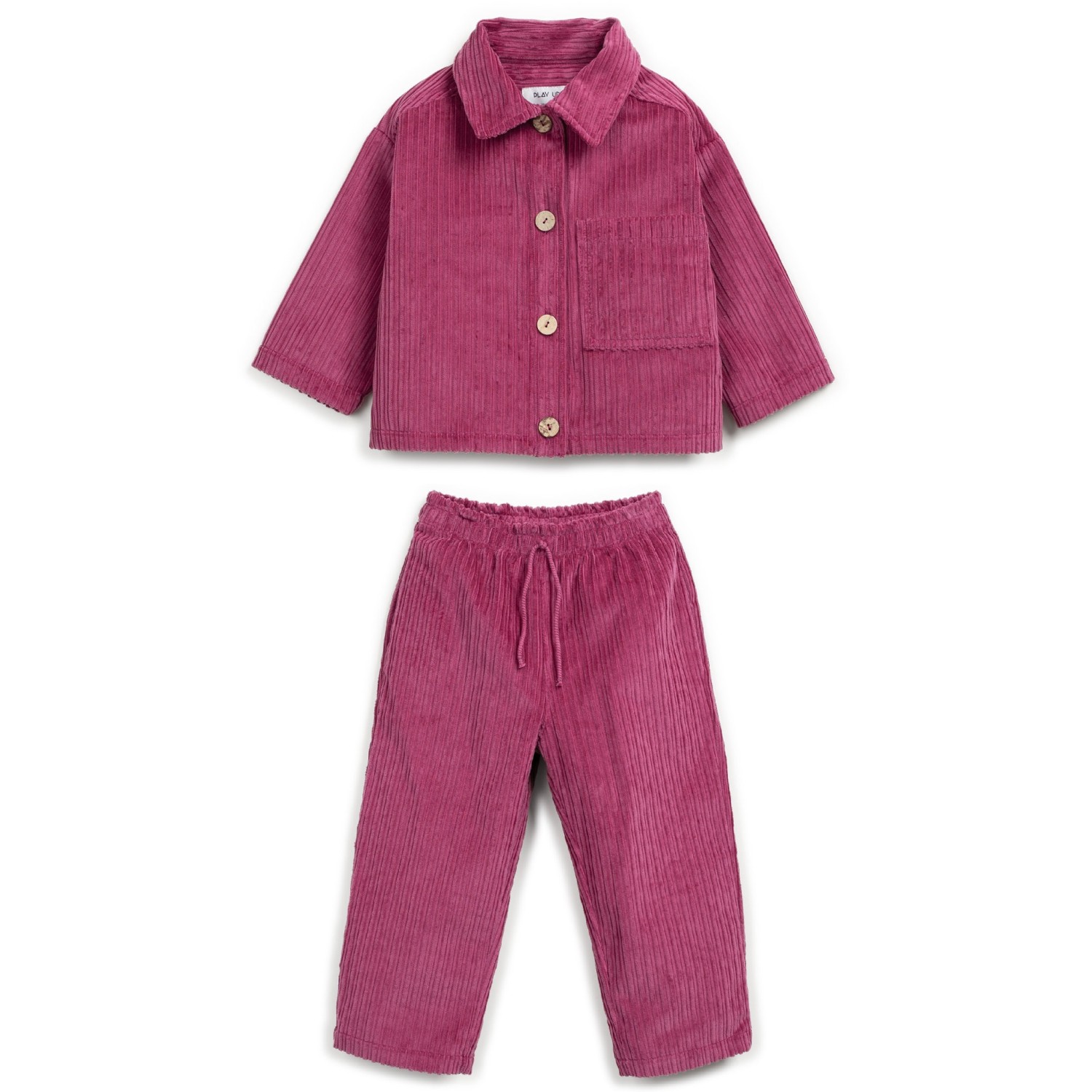Corduroy Shirt & Pants Pink