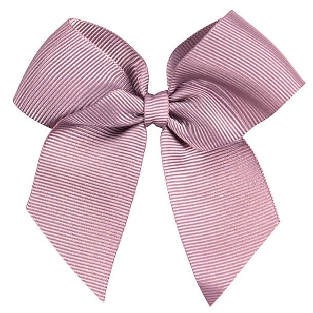 Hair Clip W/ Grossgrain Bow | Pale Pink 526