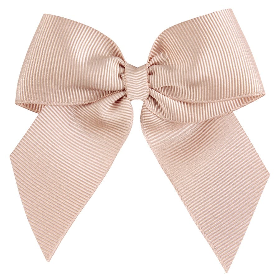 Hair Clip W/ Grossgrain Bow | Nude 674