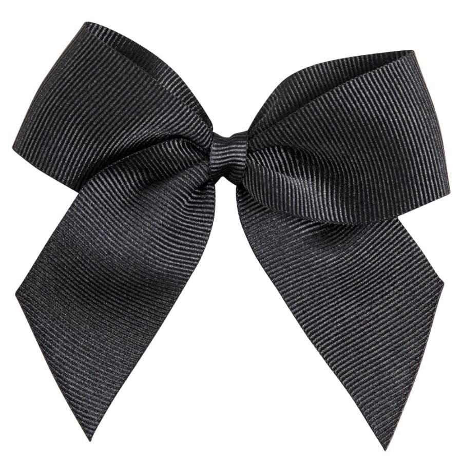Hair Clip W/ Grossgrain Bow | Black 900