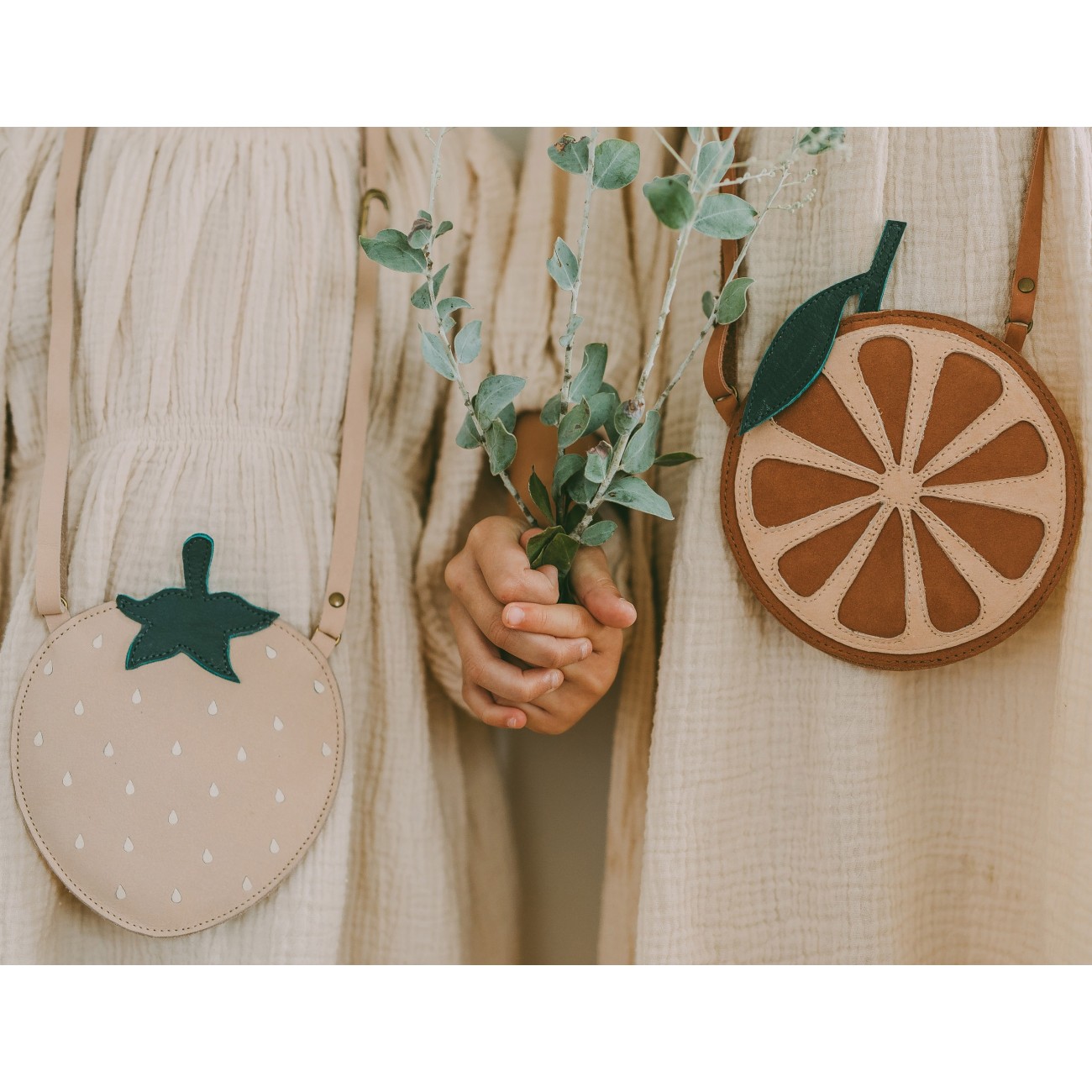 Nanoe Fruit Purse | Strawberry | Powder Nubuck