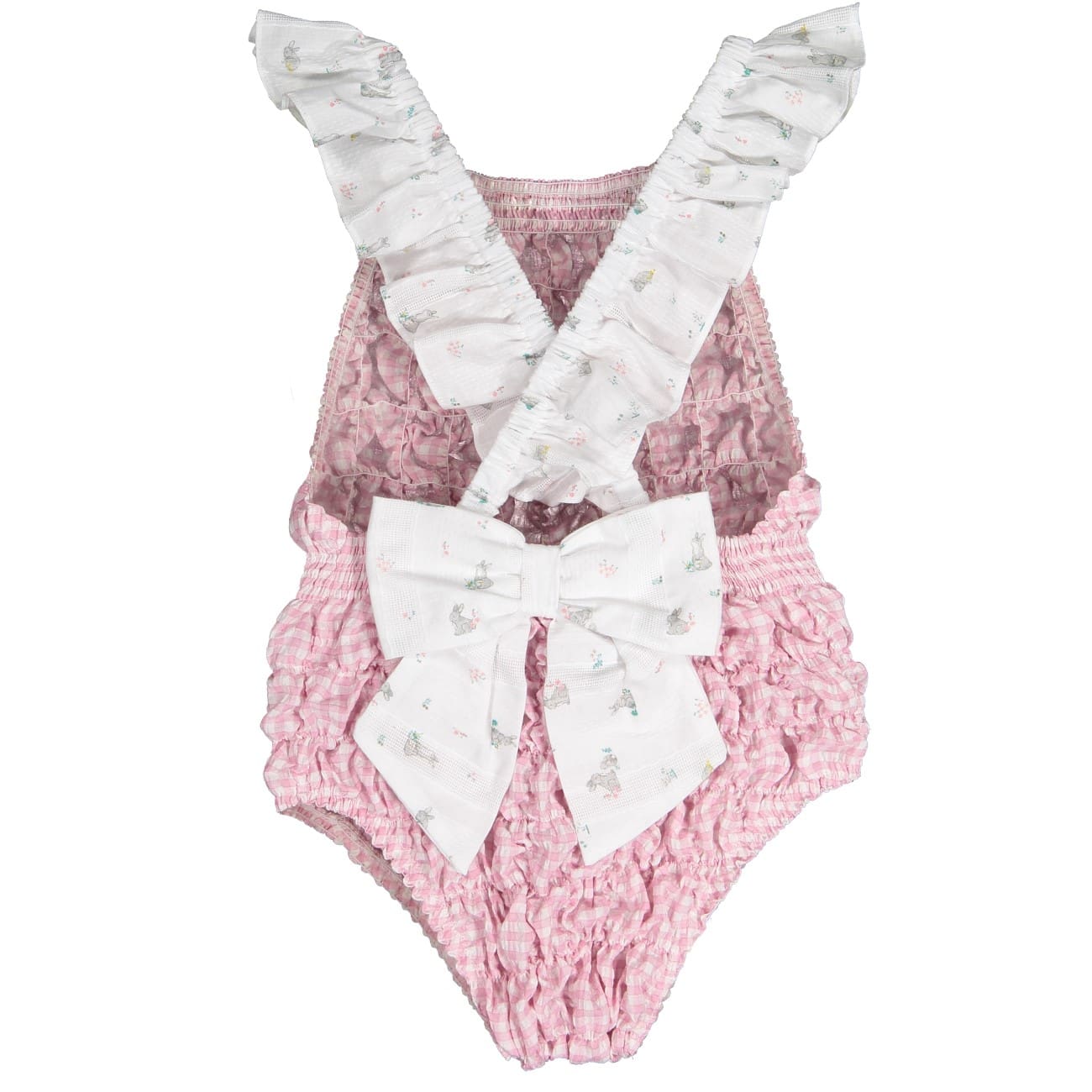 Garden Bunnies Cotton Frilled Swimsuit