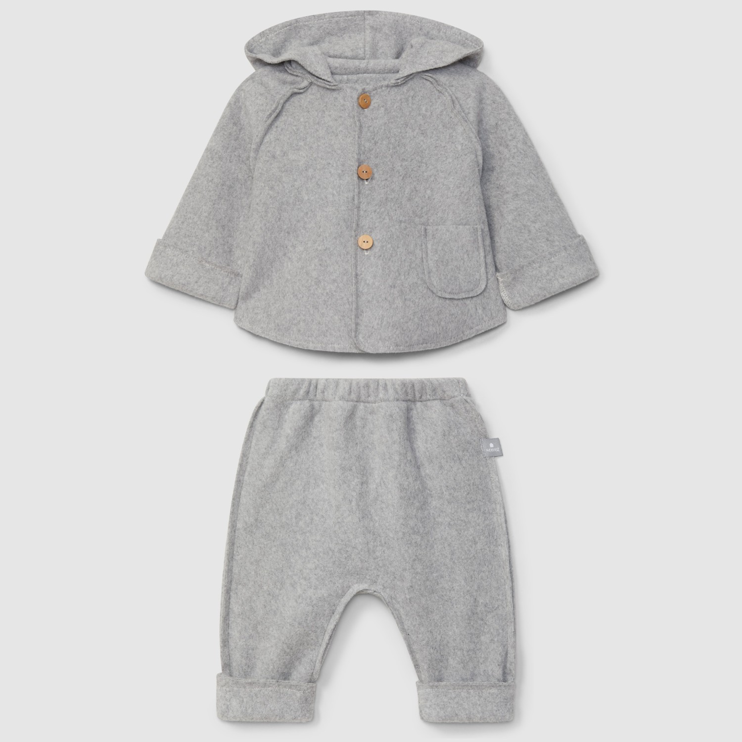 Polar Hooded Jacket Fleece & Polar Pants Grey