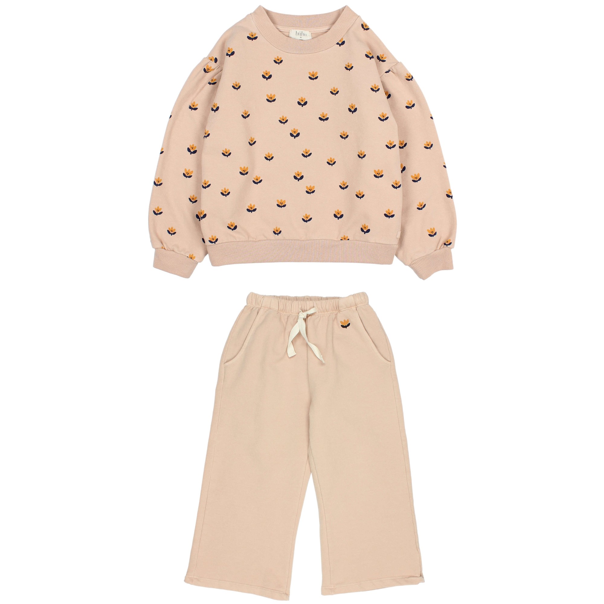 Naif Sweatshirt & Fleece Cozy Pants Rose