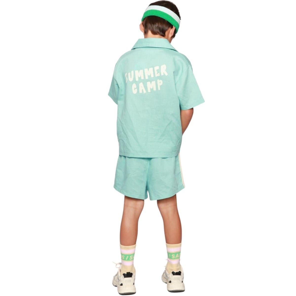 'Summer Camp' Linen Shirt & Shorts