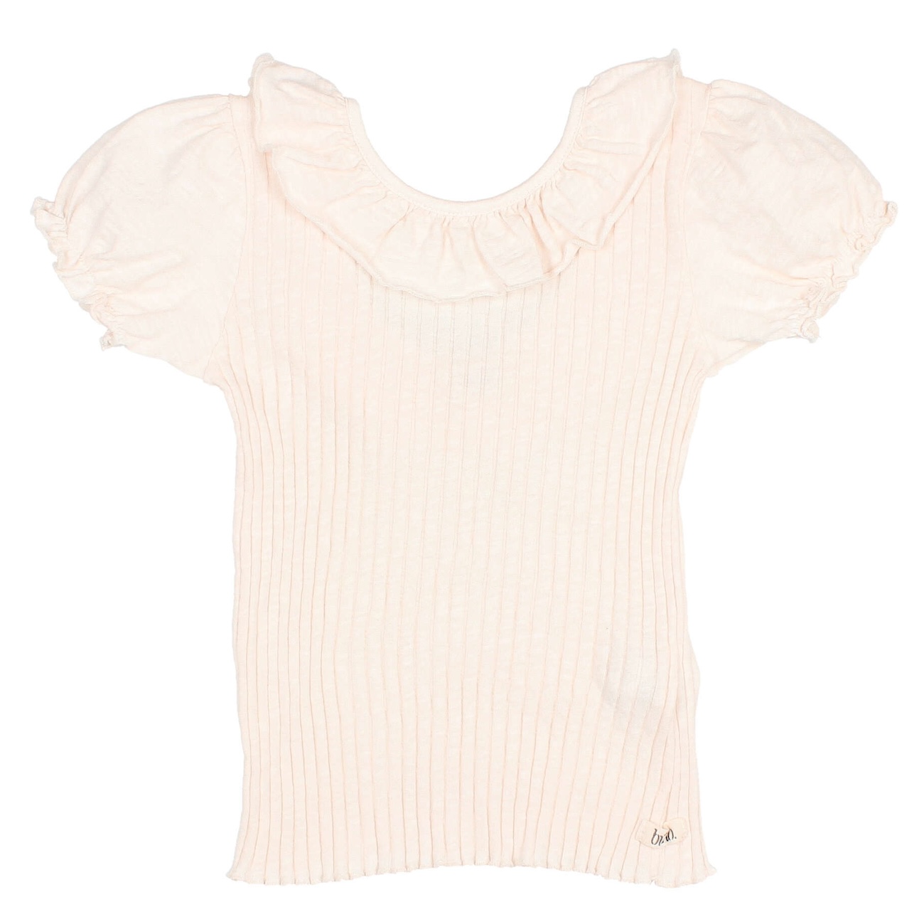 Rib Collar Tshirt | Ivory