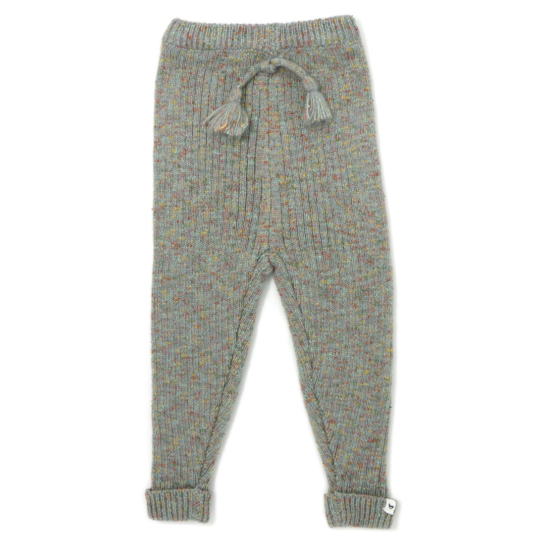 Crew Knit Sweater & Knit Rib Legging | Fog