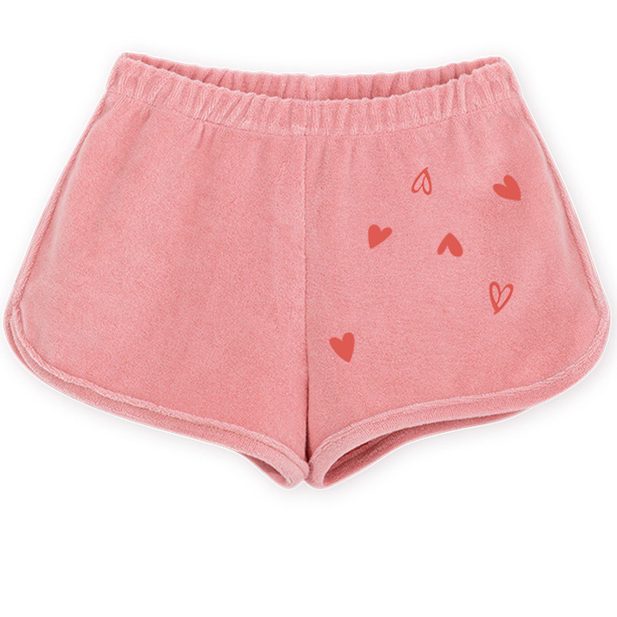 Terry Hooded Shirt & Shorts | Pink