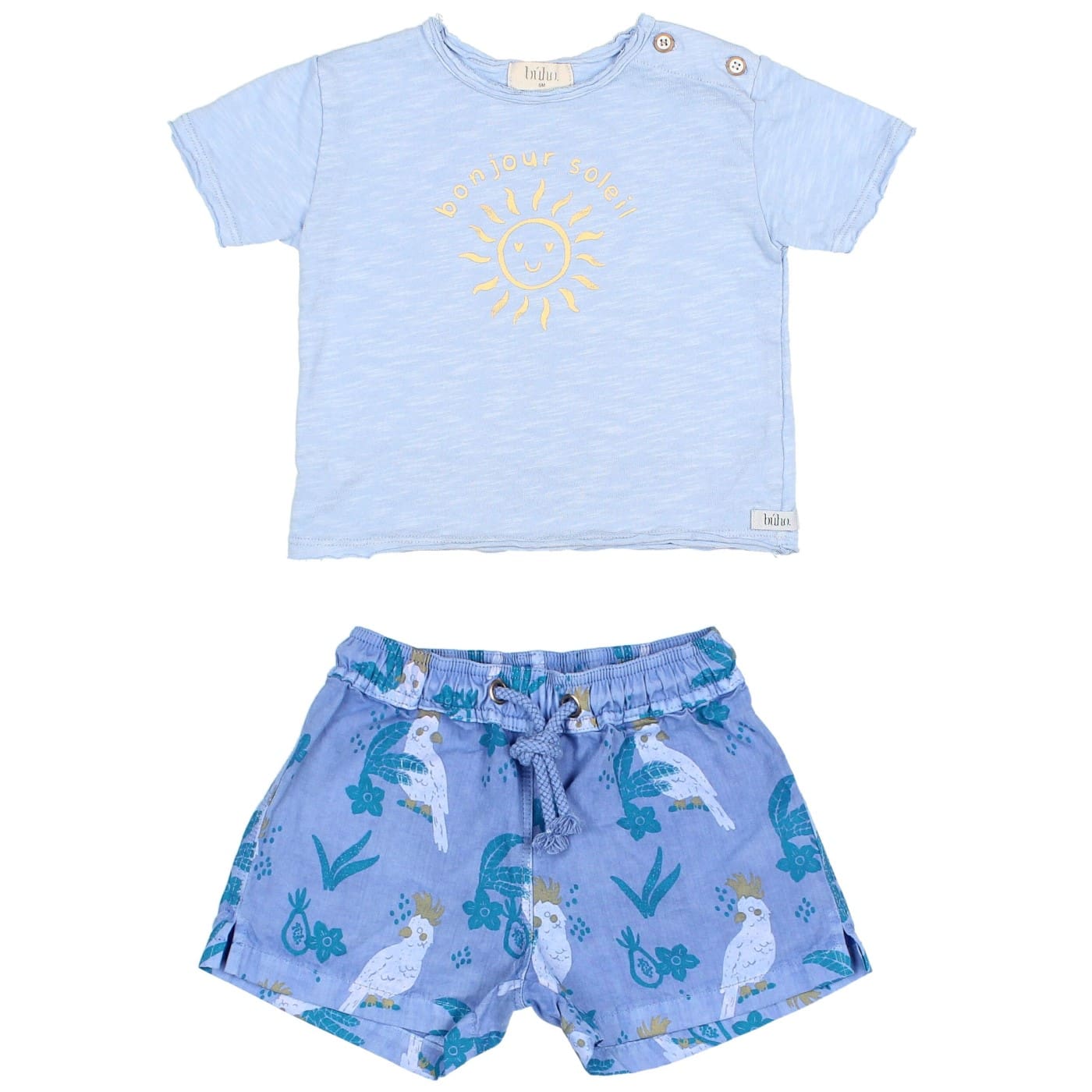 BB Soleil Tshirt & BB Tropical Swimsuit | Placid Blue | Blue Surf