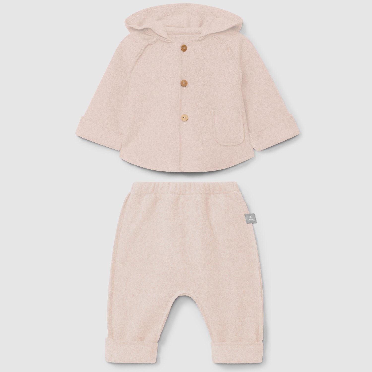 Polar Hooded Jacket Fleece & Polar Pants Pink