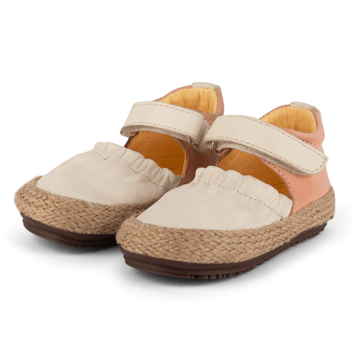 Strap Ballerinas | Cream/Peach