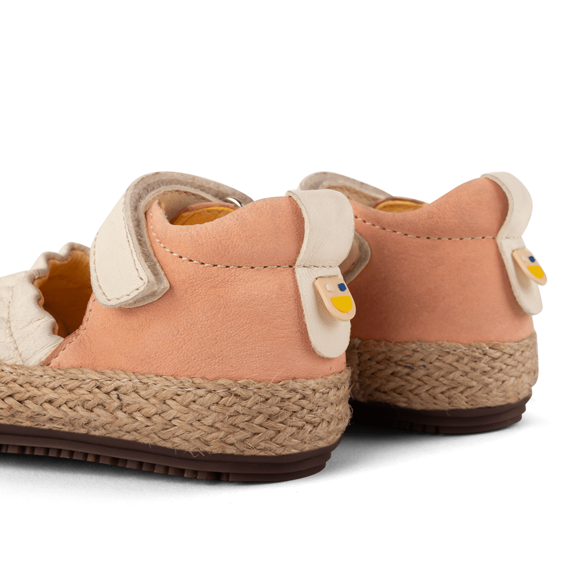 Strap Ballerinas | Cream/Peach