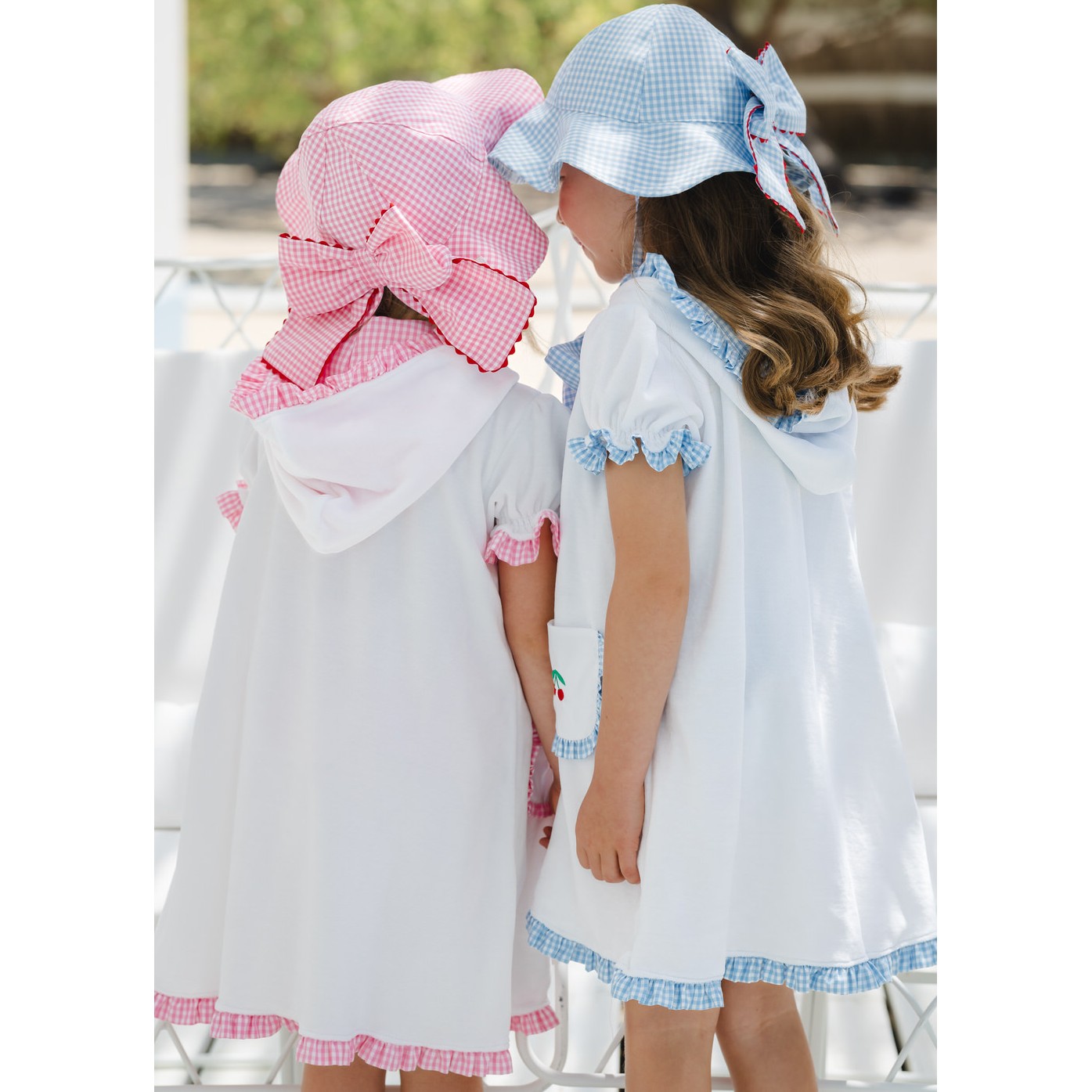 Gingham Mix Pink Cover Up