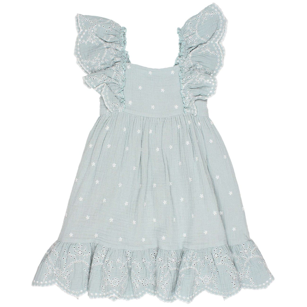 Embroidery Dress | Almond