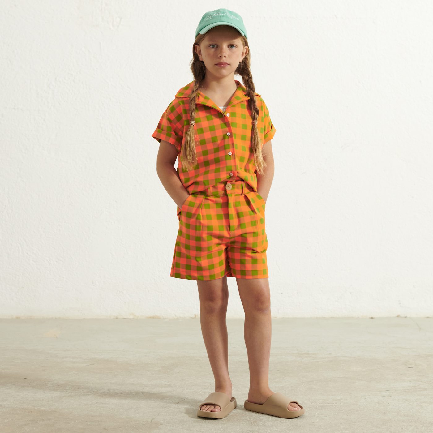 Fluor Bermuda | Orange & Green