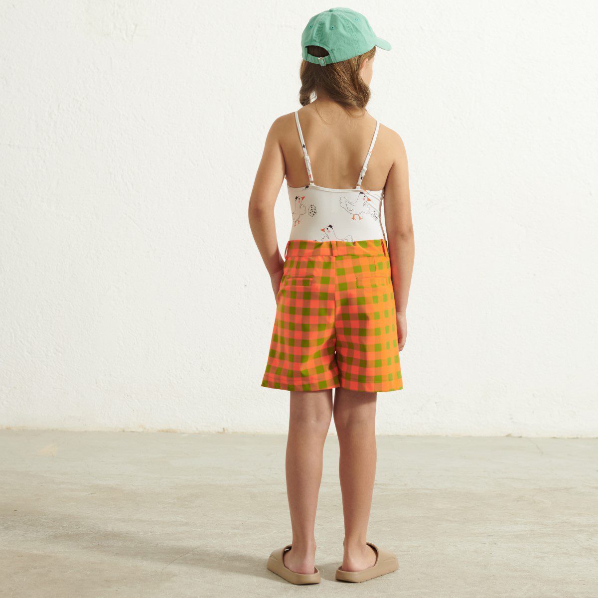 Fluor Bermuda | Orange & Green