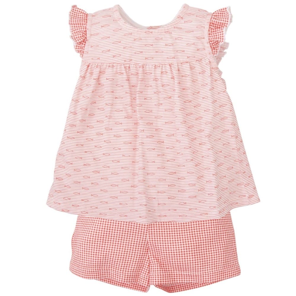 2 Piece Pajama Set Coral