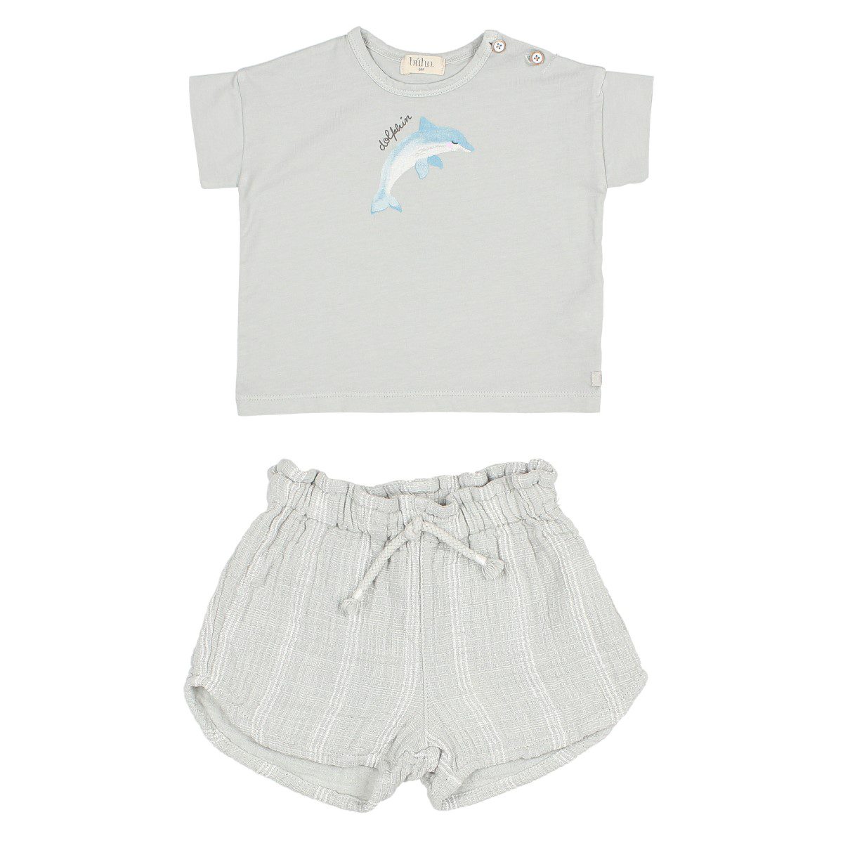 BB Dolphin T-Shirt & Stripes Shorts | Moon