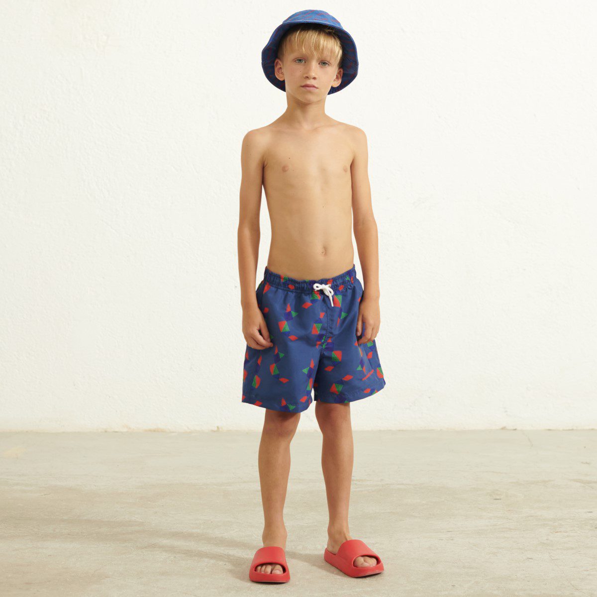 Tangram Swim Bermuda | Blue