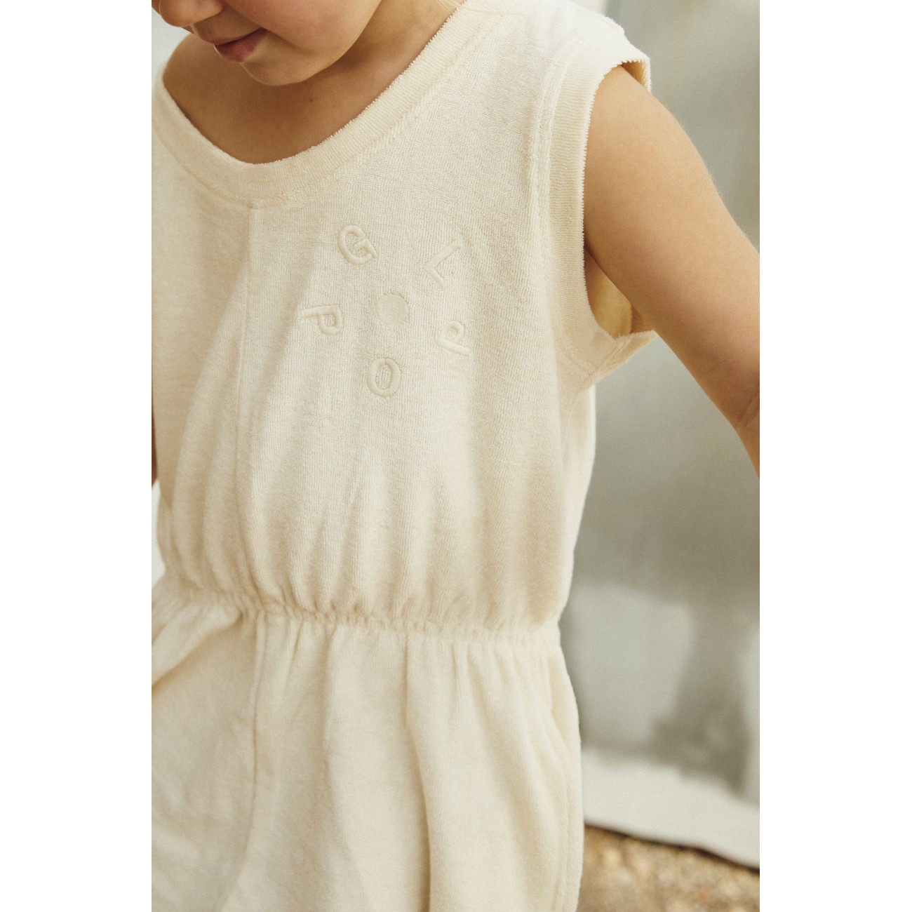 POP Terry Sleeveless Suit | Cream