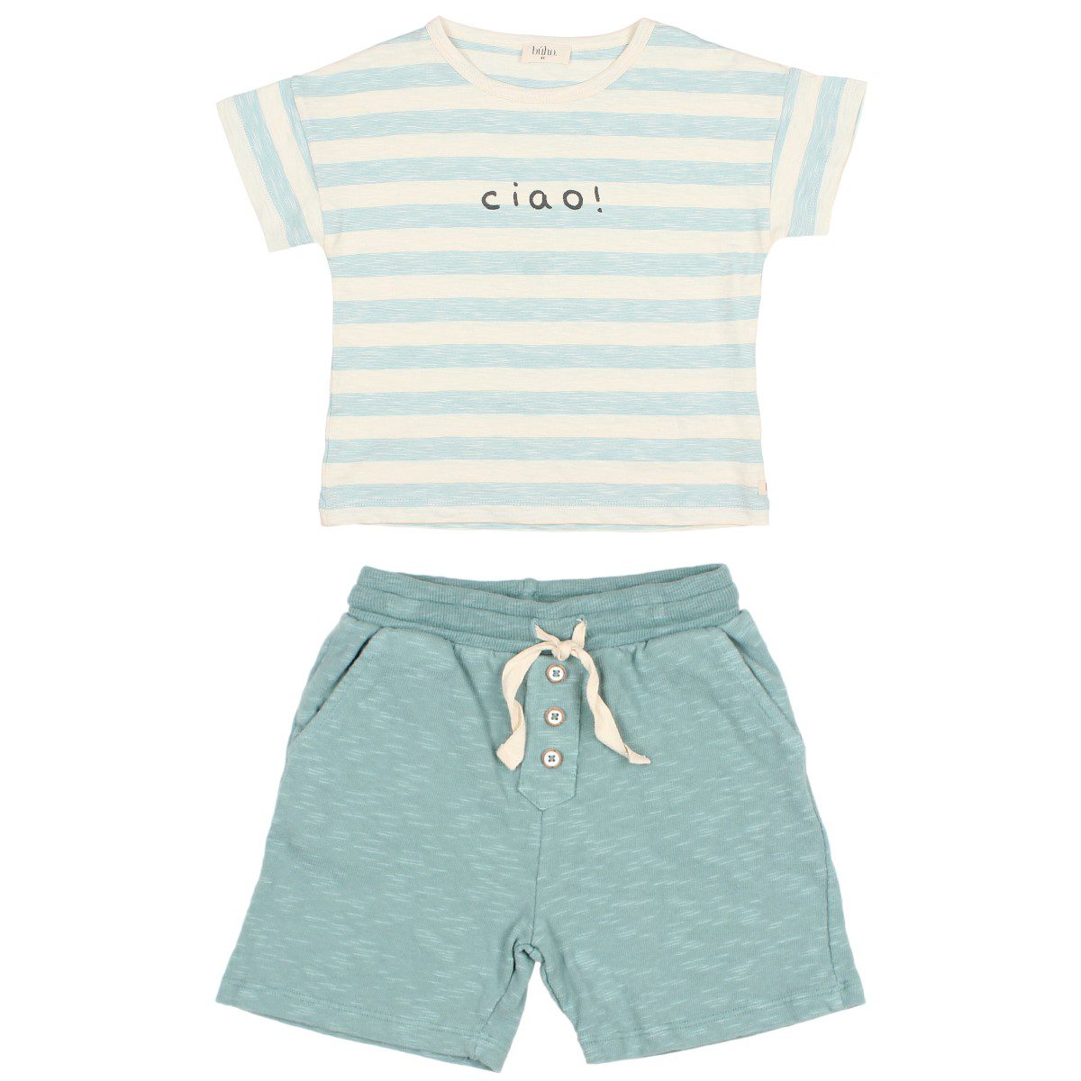 Stripes T-Shirt & Casual Bermuda | Sea Pine