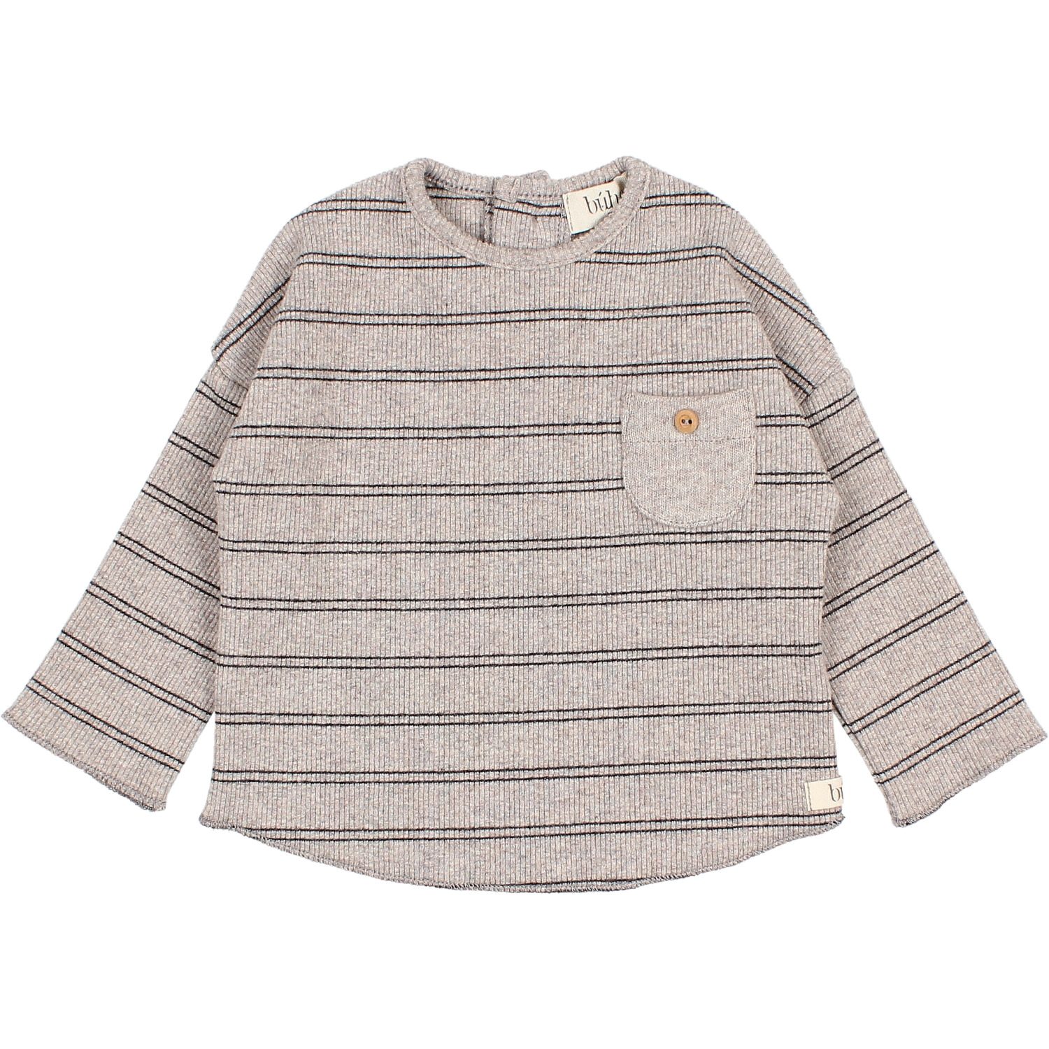 Soft Rib T-Shirt & Pants | Stone Stripes