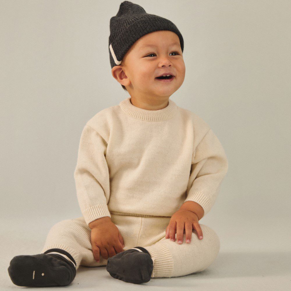 Baby Knitted Beanie | Cream