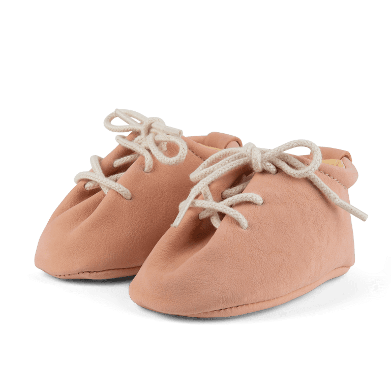 Lace Up Booties | Peach