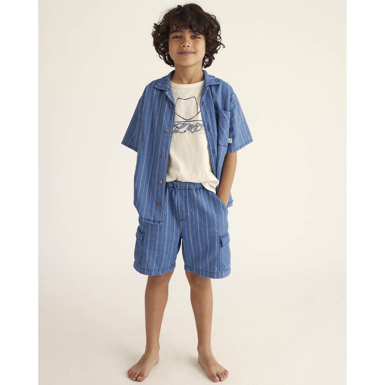 Jonk Slub Print Tshirt | Ivory