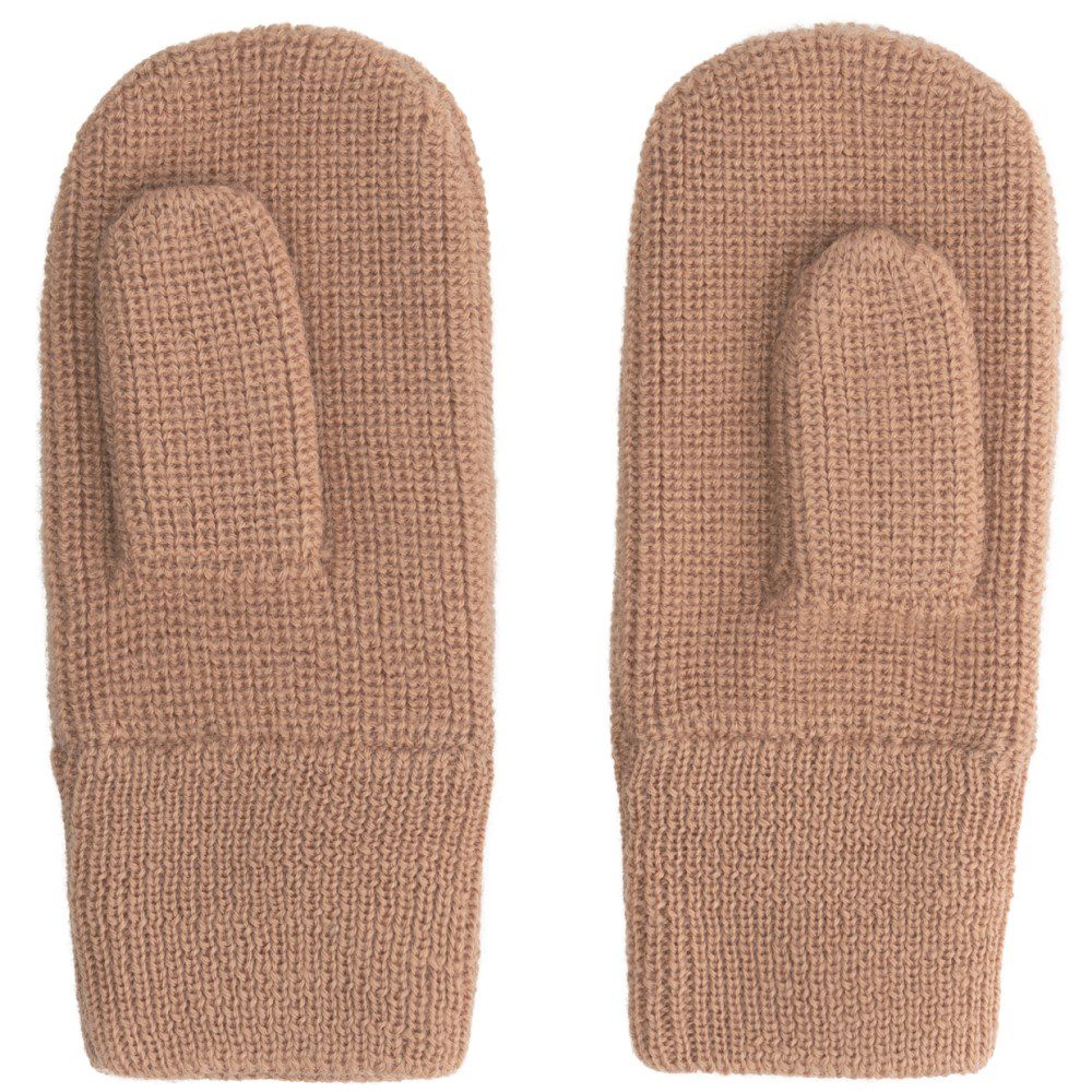 Knitted Mittens | Biscuit